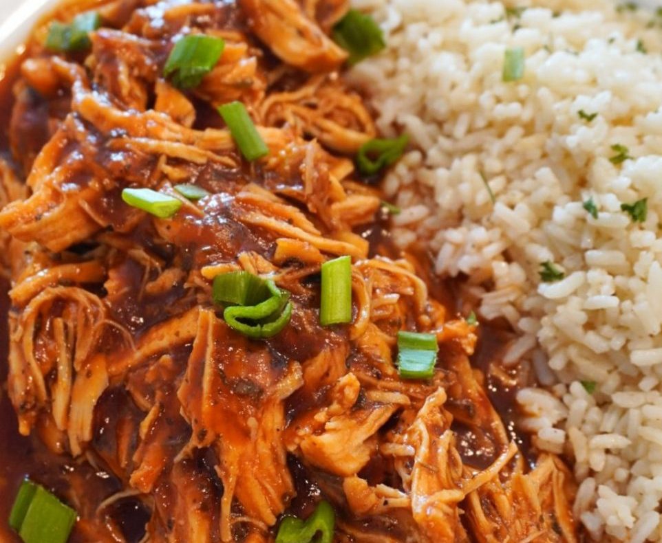 BBQ chicken and rice