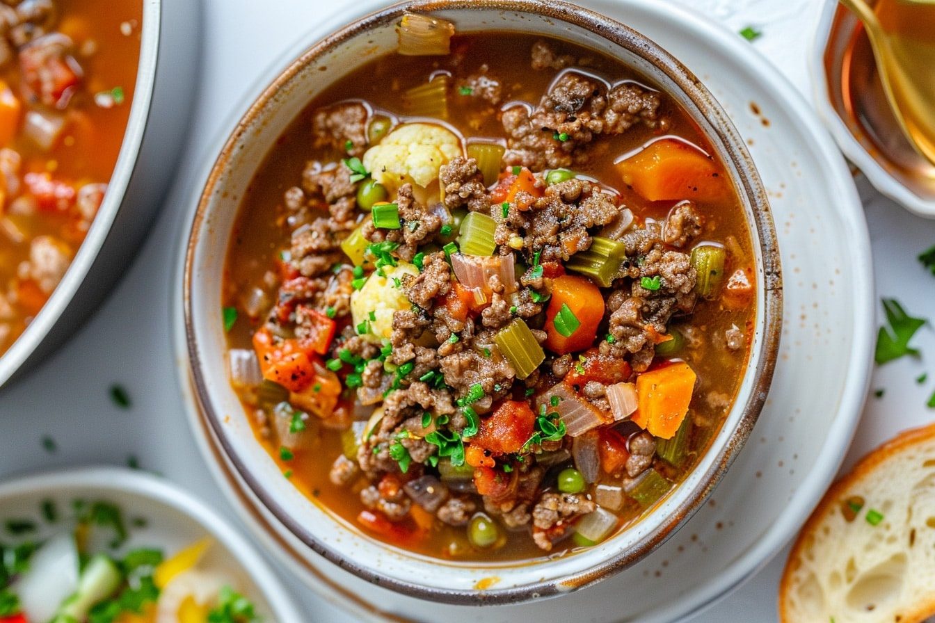 keto hamburger soup