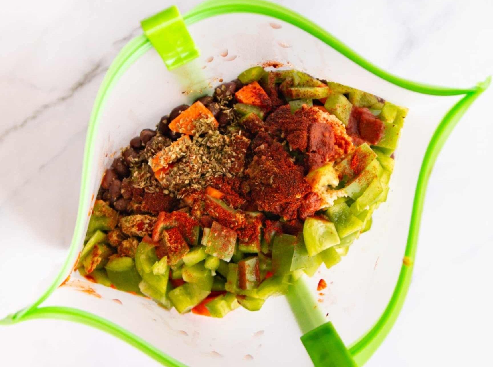 Freezer Bag With Food