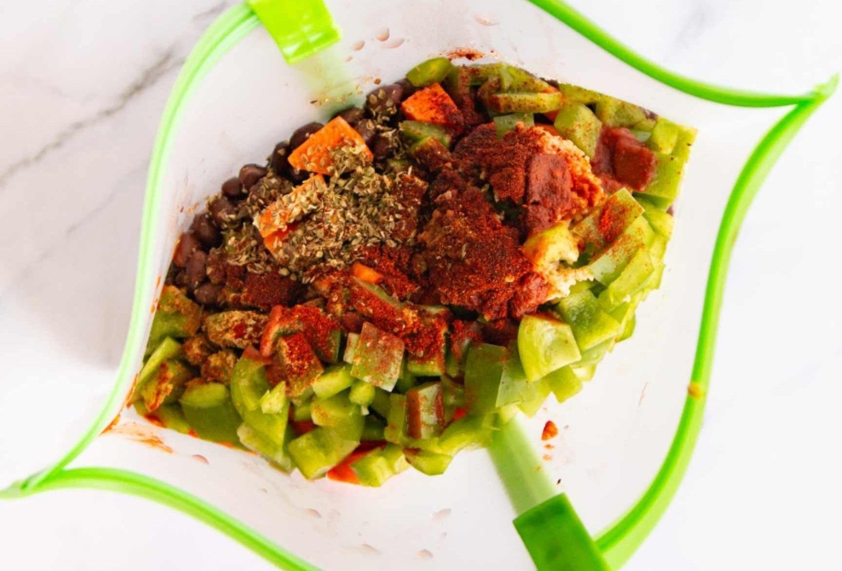 Freezer Bag With Food