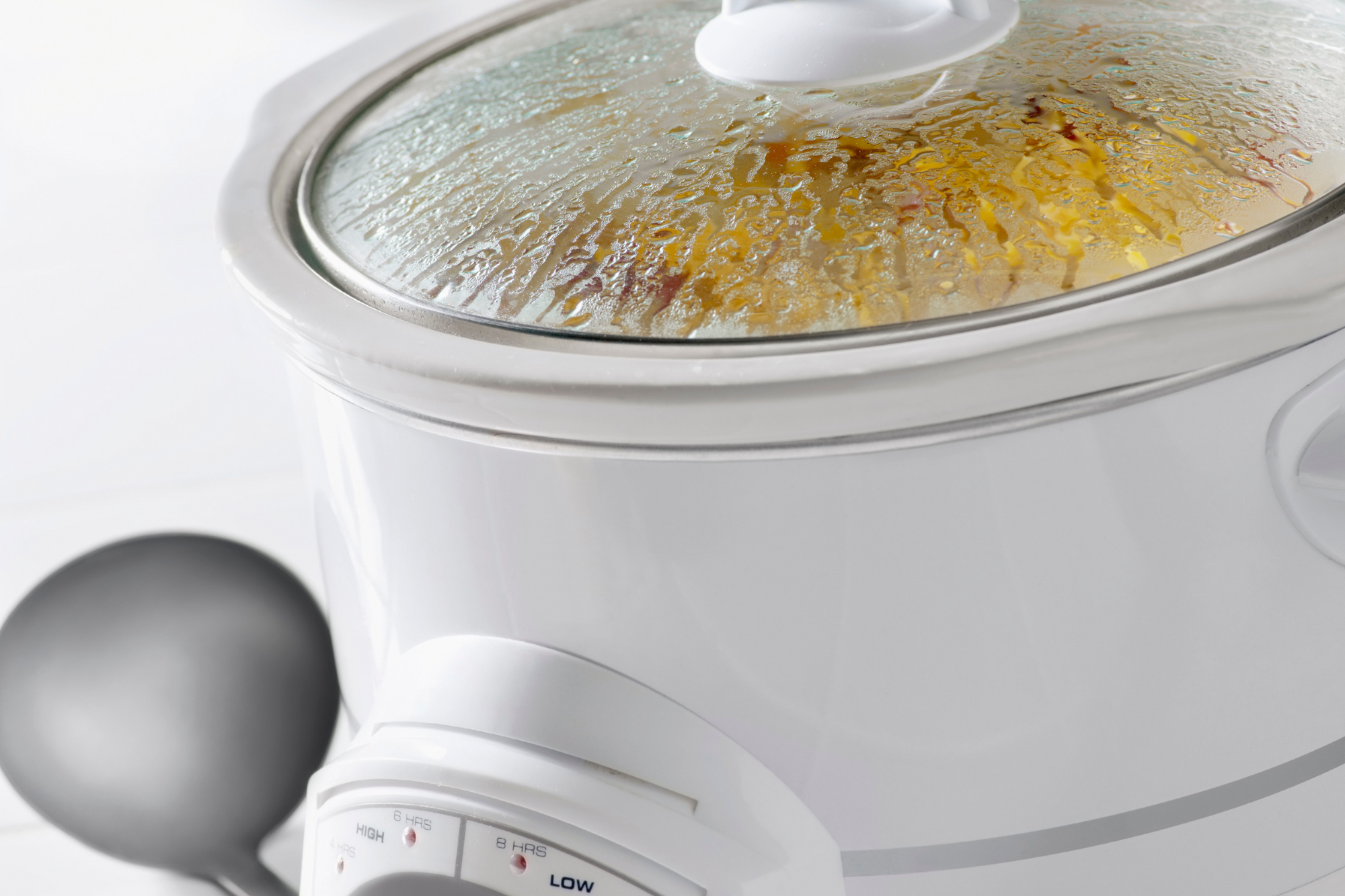 dinner cooking in the crockpot