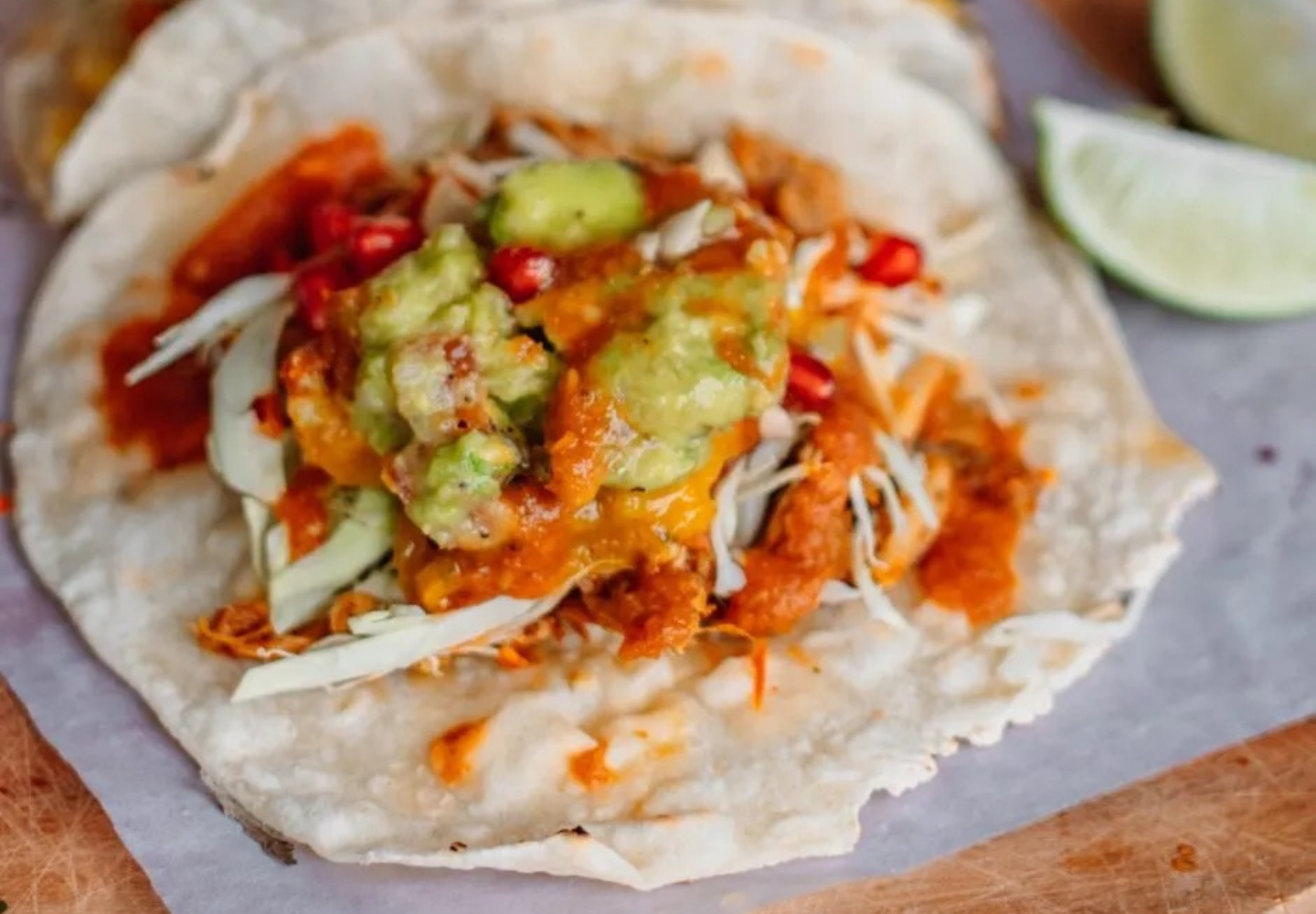 tomato shrimp tacos